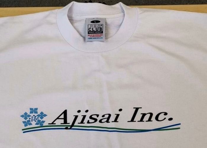 AJISAI Tシャツを半袖と長袖、社員用で作りました