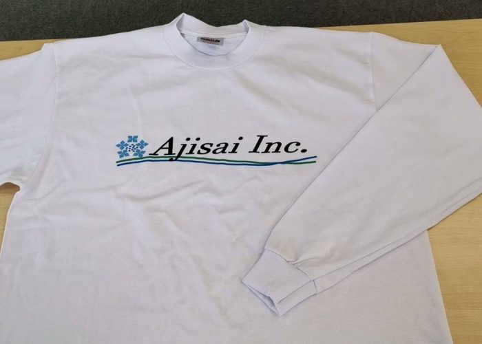 AJISAI Tシャツを半袖と長袖、社員用で作りました