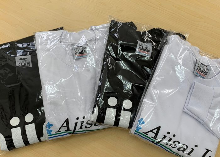 AJISAI Tシャツを半袖と長袖、社員用で作りました